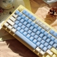 8 Items 104+60 Keycaps Set PBT Dye-subbed + PC Semi-transparent Cherry Profile for Mechanical Keyboard Sea Salt Soda Water